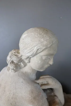 Fontaine de jardin et son bassin fin XIX début XXème siècle