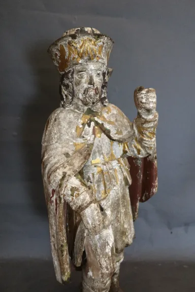 Sculpture représentant Saint Roch XVIIIème
