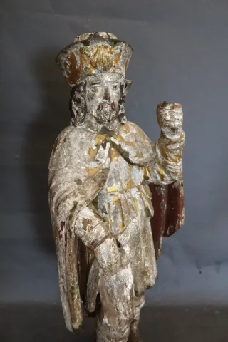 Sculpture représentant Saint Roch XVIIIème