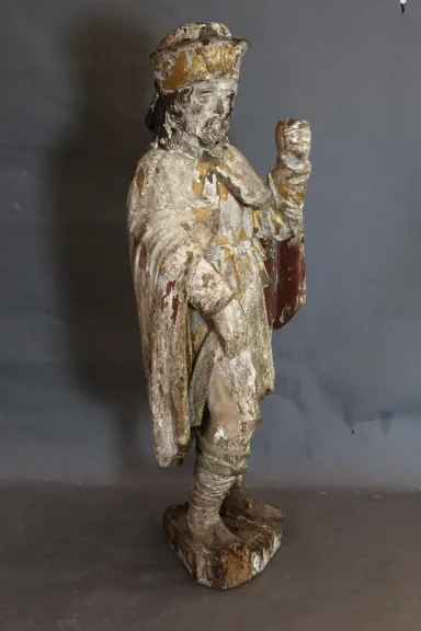 Sculpture représentant Saint Roch XVIIIème