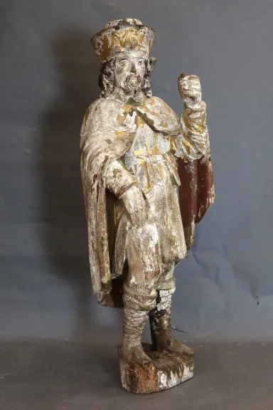 Sculpture représentant Saint Roch XVIIIème