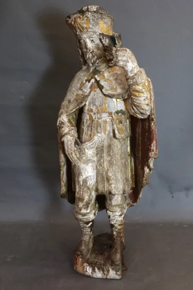 Sculpture représentant Saint Roch XVIIIème