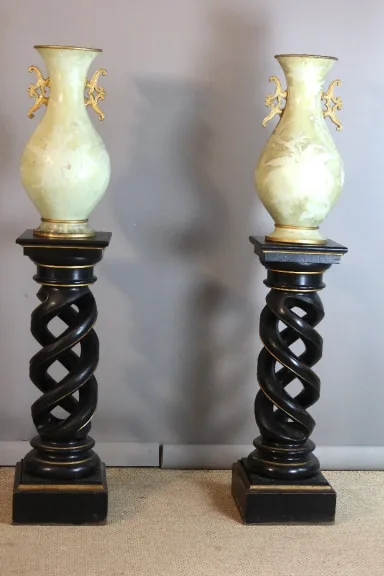 Paire de sellettes torsadées Napoléon III