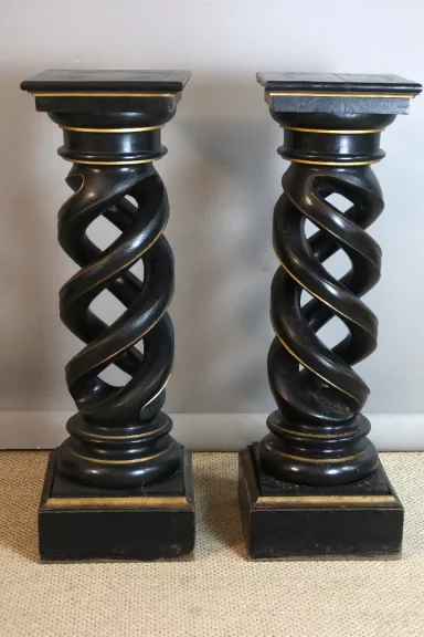 Paire de sellettes torsadées Napoléon III