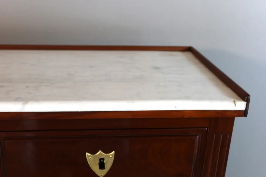 Bureau cylindre style Louis XVI en acajou XIXème