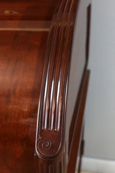 Bureau cylindre style Louis XVI en acajou XIXème