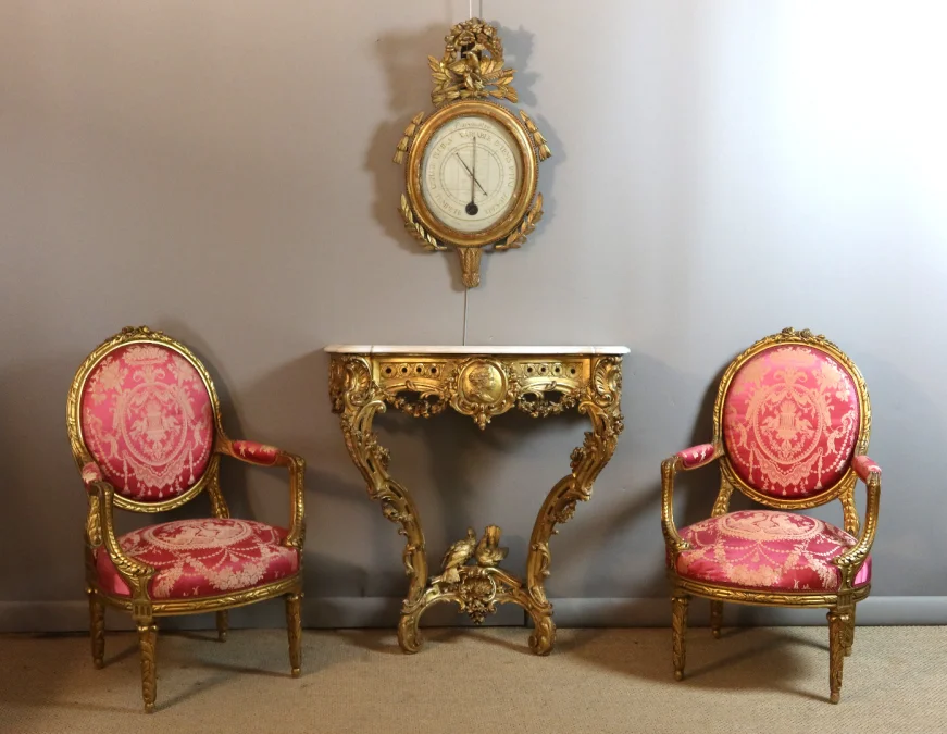 LOUIS XV STYLE CONSOLE TABLE