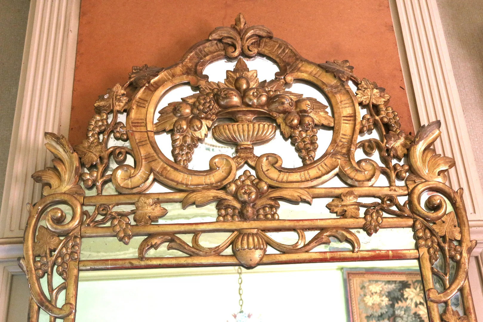 Miroir bois doré fin XVIII