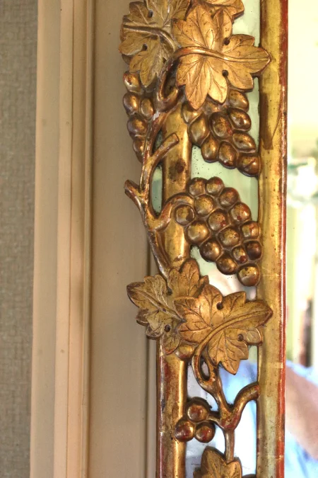 Miroir bois doré fin XVIII