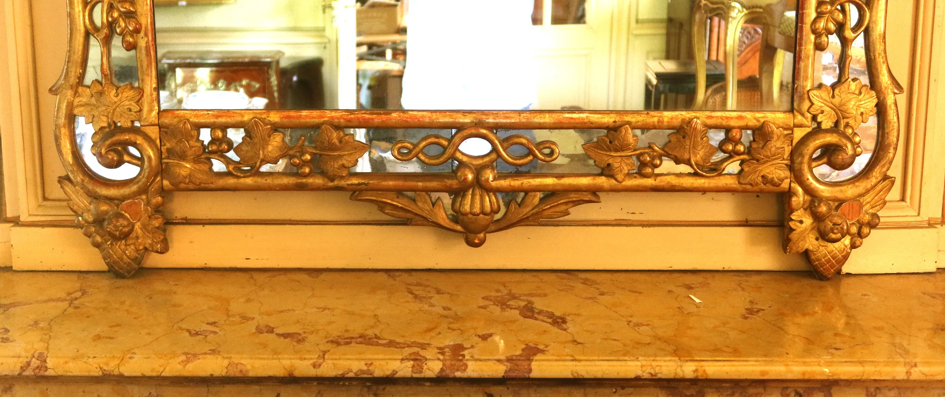 Miroir bois doré fin XVIII
