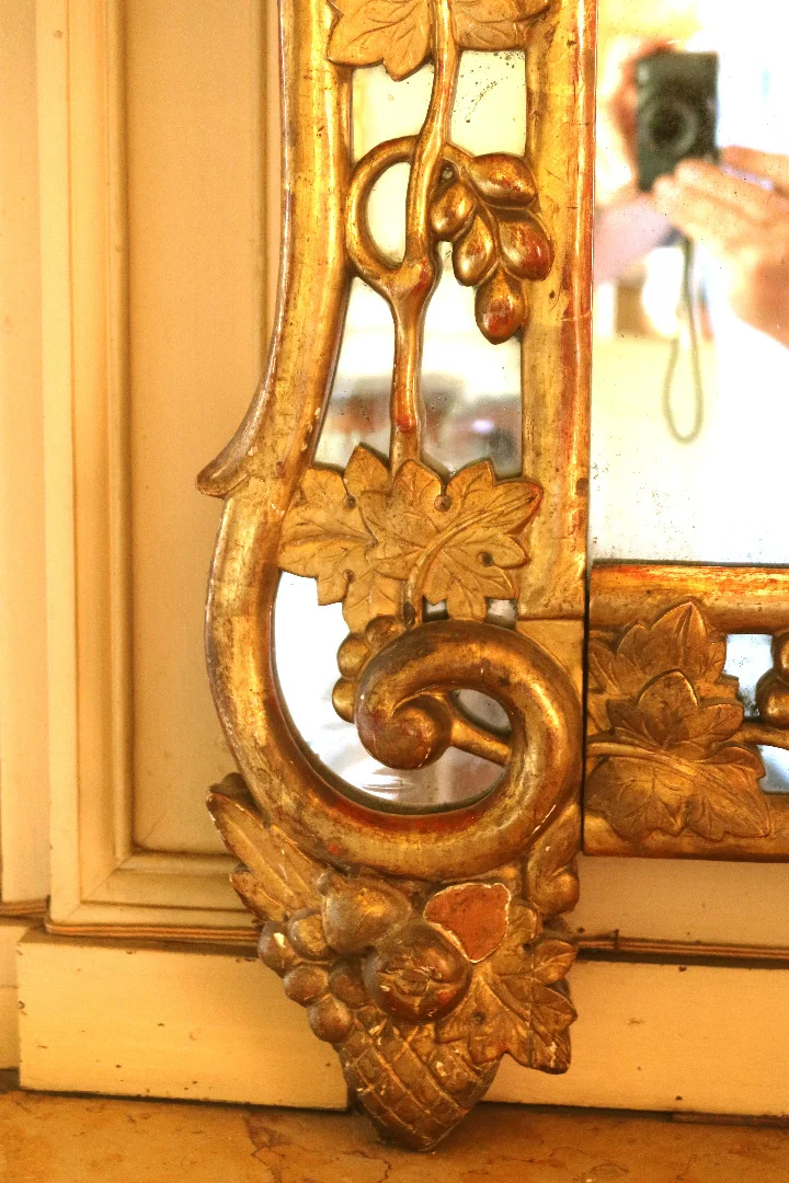 Miroir bois doré fin XVIII