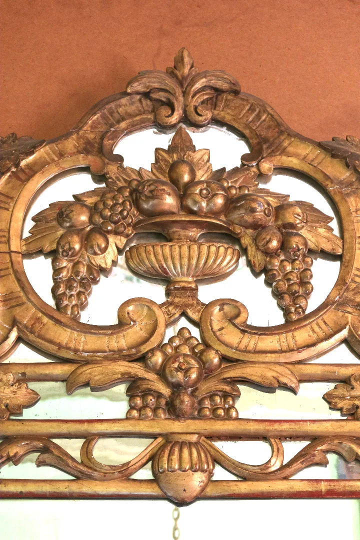 Miroir bois doré fin XVIII