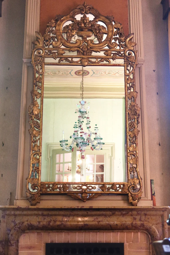 Miroir bois doré fin XVIII