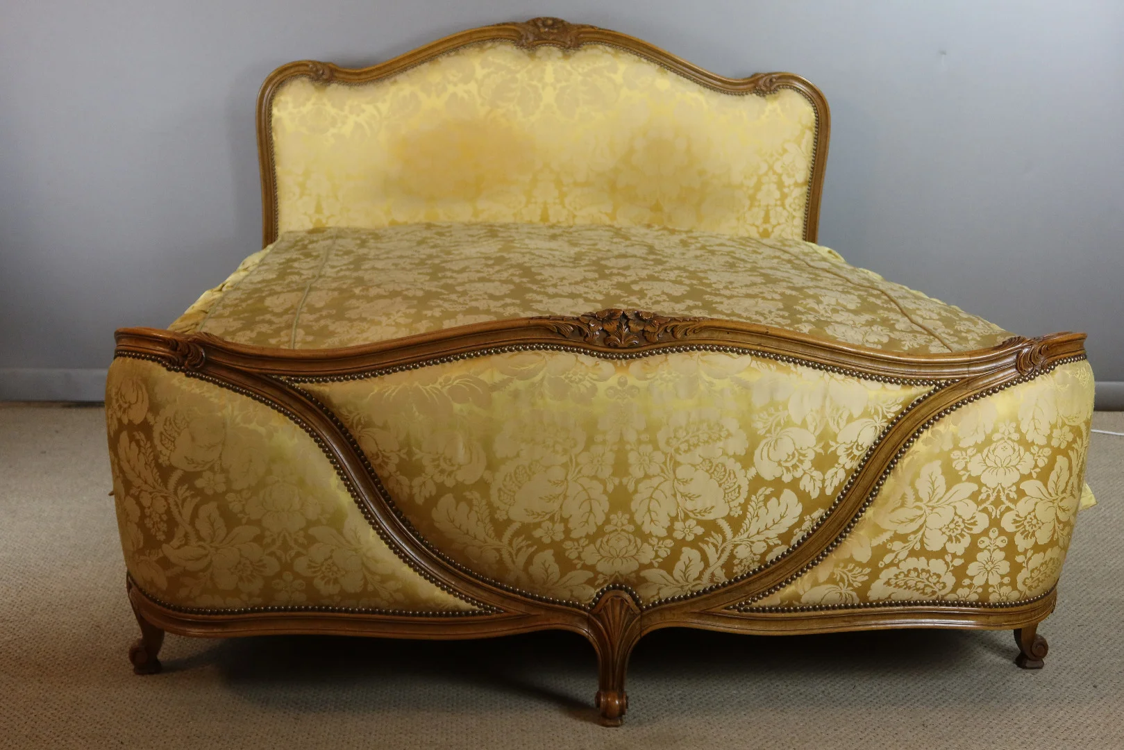 LIT LOUIS XV EN NOYER