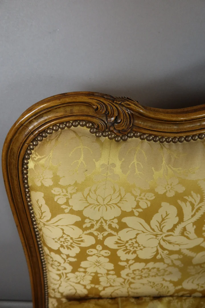 LIT LOUIS XV EN NOYER