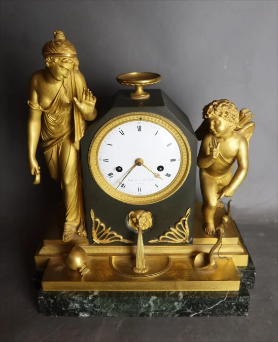 GILT BRONZE CLOCK