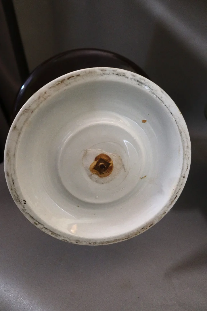 Paire de très grands vases Creil et Montereau "Lebeuf Milliet" (1840-1876)