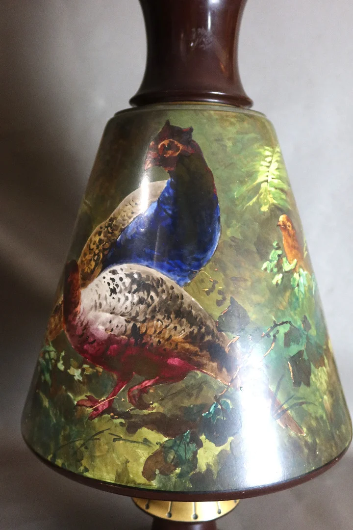 Paire de très grands vases Creil et Montereau "Lebeuf Milliet" (1840-1876)