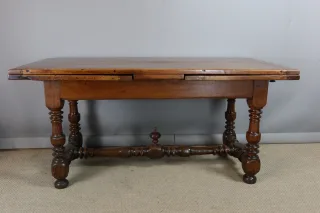 Table style Louis XIII à allonges