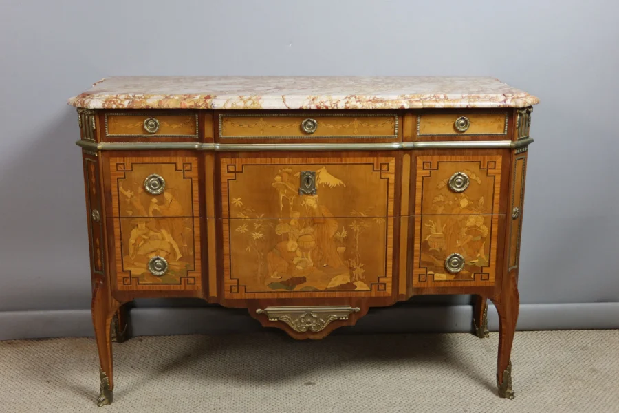 Commode Transition en marqueterie XXème