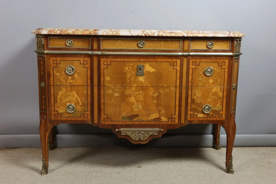Commode Transition en marqueterie XXème