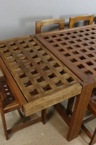 DINING TABLE AND CHAIRS