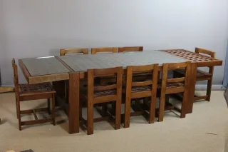 DINING TABLE AND CHAIRS
