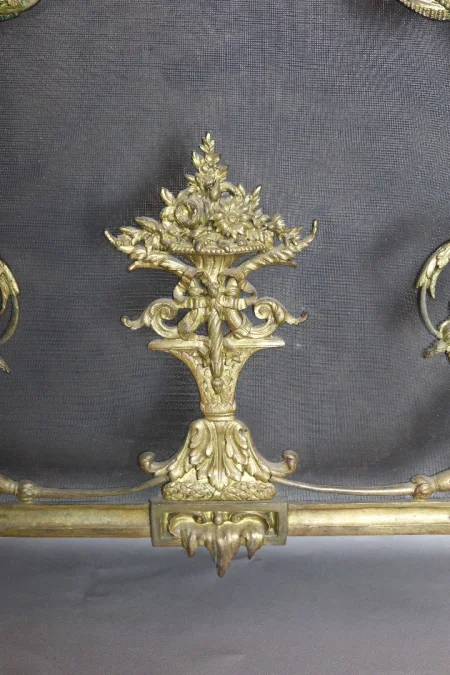 Devant de feu en bronze doré XIXème siècle