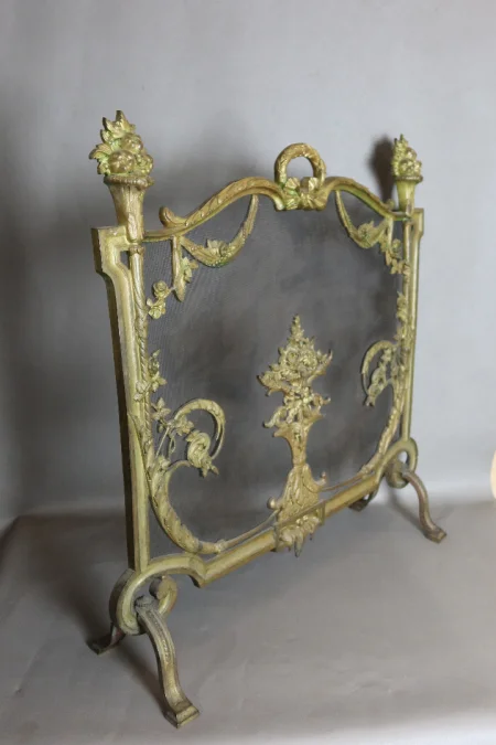 Devant de feu en bronze doré XIXème siècle