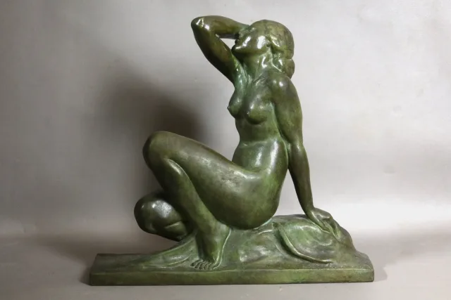 BRONZE SCULPTURE signed JEAN ORTIS