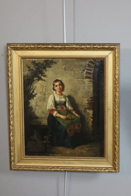 PAIR OF PAINTINGS signed A LEONARD