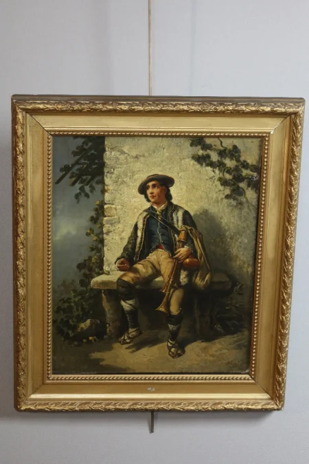 PAIR OF PAINTINGS signed A LEONARD