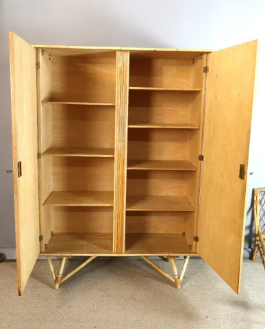 Chambre à coucher en rotin 5 pièces