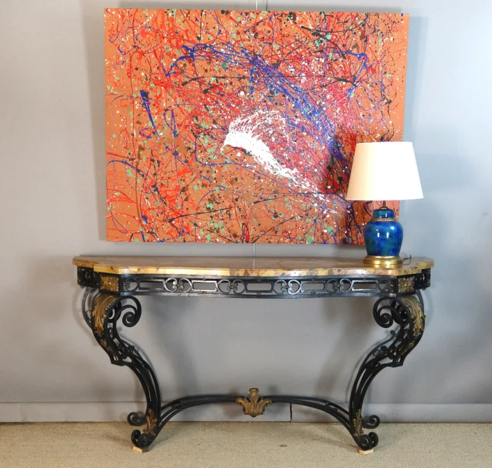 Console fer forgé