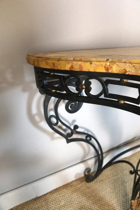 Console fer forgé