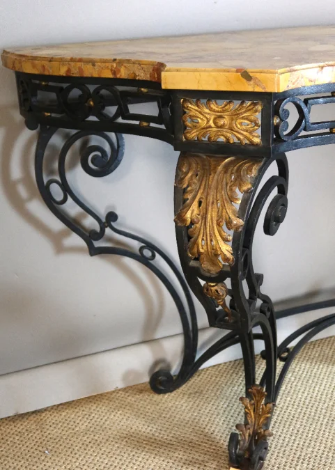 Console fer forgé