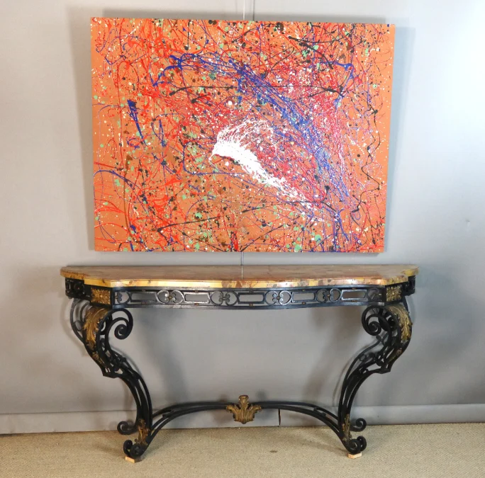 Console fer forgé