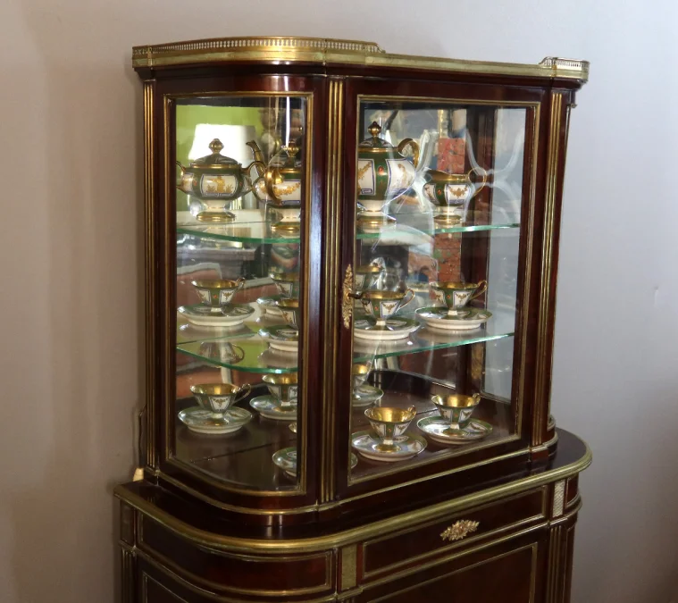 Vitrine acajou
