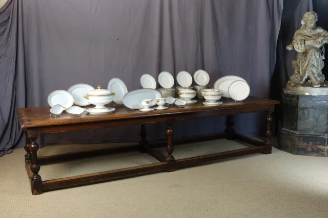 Service de table en porcelaine XIX 112 pièces signées Hache Pépin-Lehalleur — Very good condition