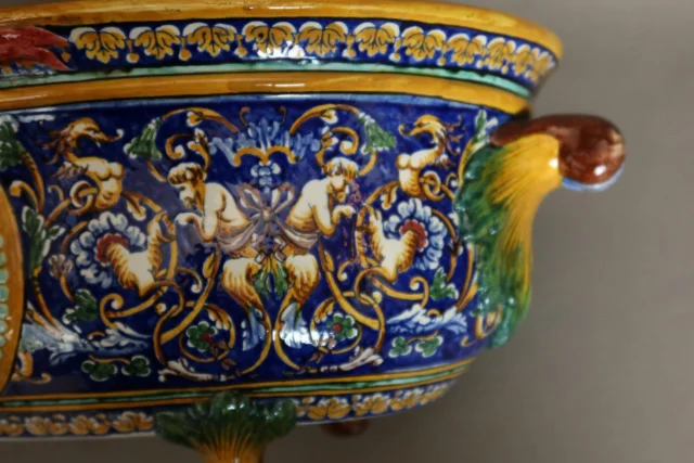 Jardinière en faience de GIEN — Excellent état