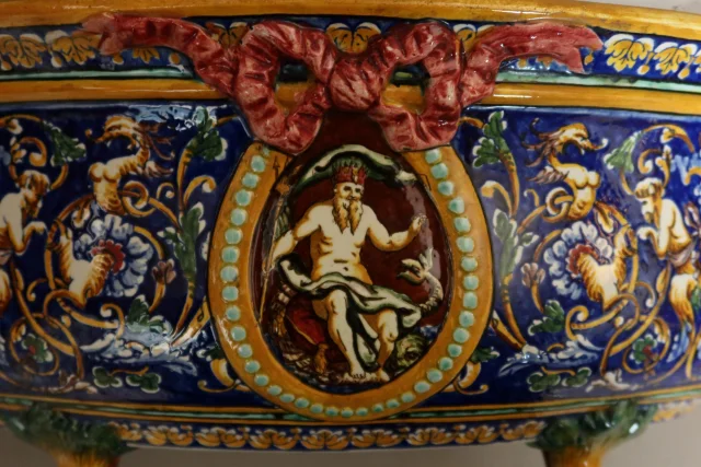 Jardinière en faience de GIEN — Excellent état