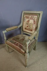 PAIR OF DIRECTOIRE ARMCHAIRS