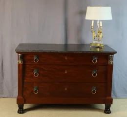 Commode Empire en acajou