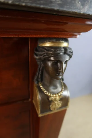 Commode Empire en acajou — Restauré