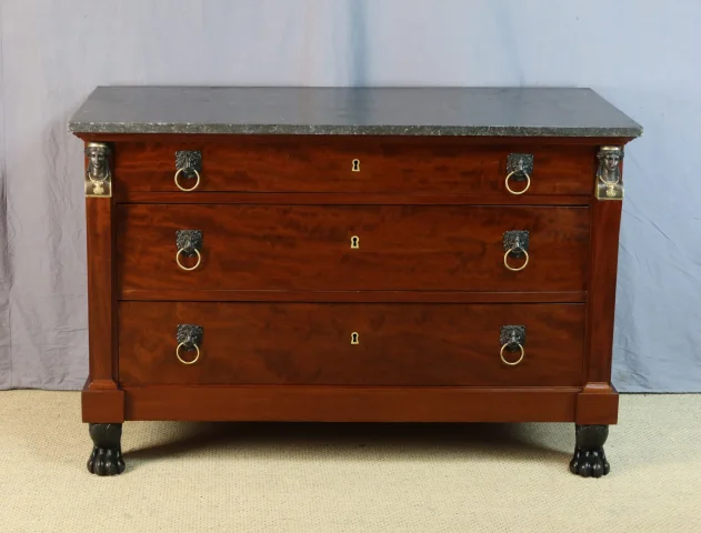 Commode Empire en acajou — Restauré
