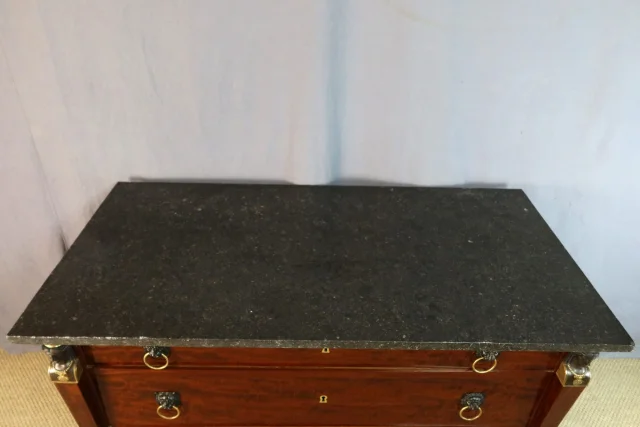 Commode Empire en acajou — Restauré