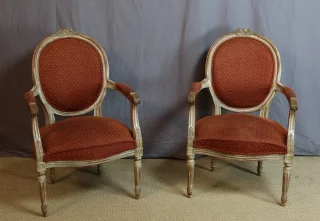 Paar Louis XVI fauteuils