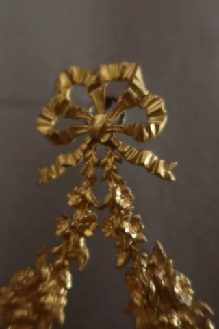 Marco para foto en bronce dorado, época Napoléon III — Excelente estado