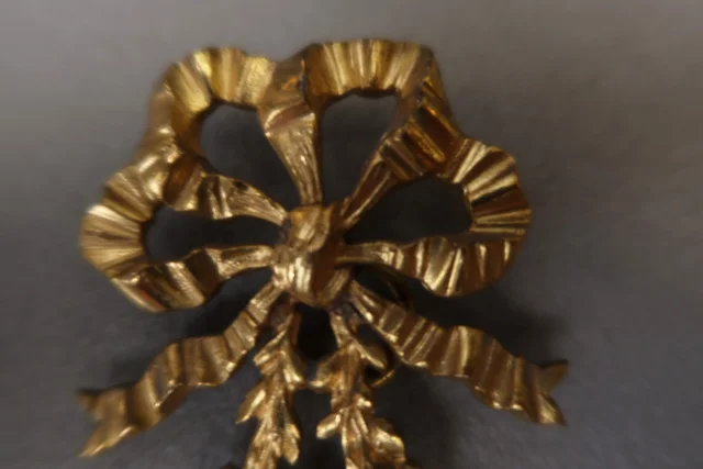 Marco para foto en bronce dorado, época Napoléon III — Excelente estado