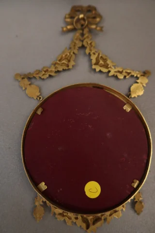 Marco para foto en bronce dorado, época Napoléon III — Excelente estado